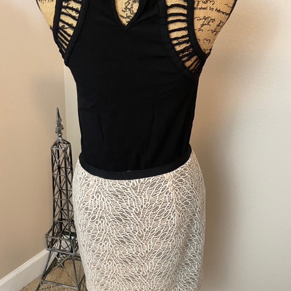 The Limited Sze 8 cream skirt w/bonus top included - Picture 8 of 10